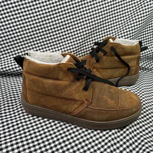 Stio Colter Mid Brown Sneaker Lace Up Boot Puffer Insulated Men's Size 10.5